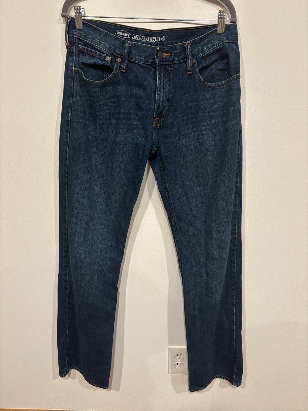 Old Navy Men's Dark Wash Straight Leg Jeans Size 32x36